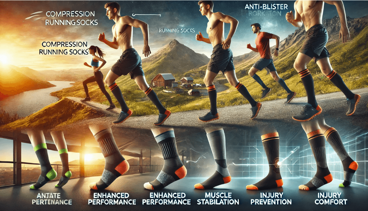 compression running socks | benefits of compression socks | enhanced performance socks