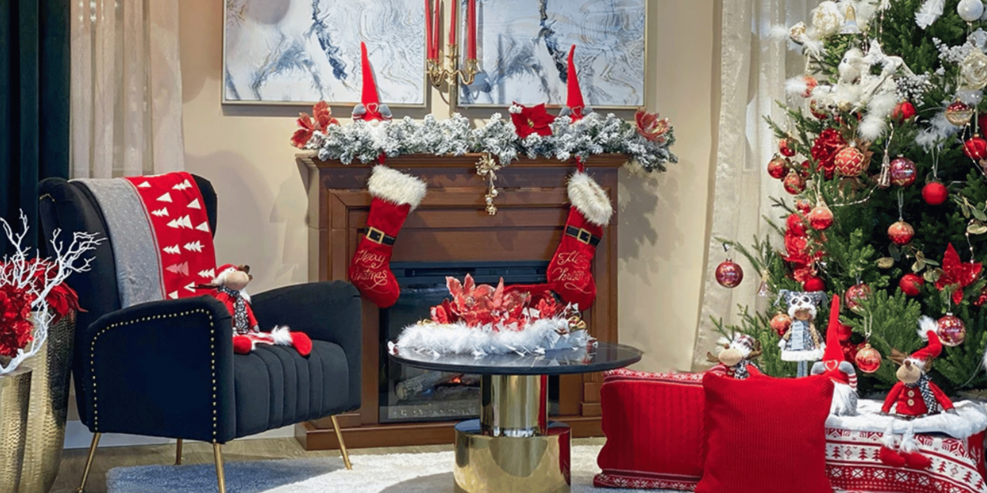 Red and on sale white christmas pyjamas
