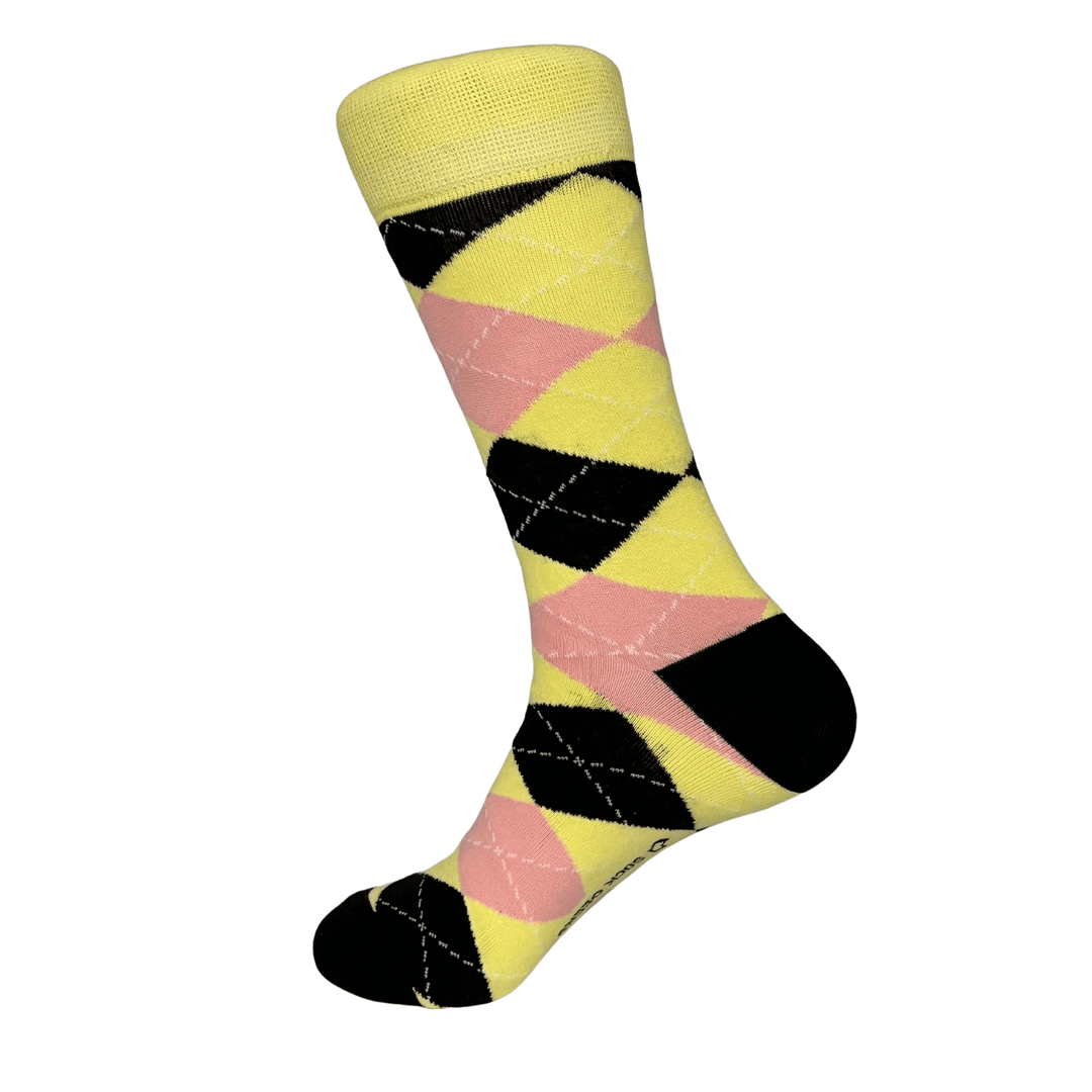 Argyle Women Socks - Yellow