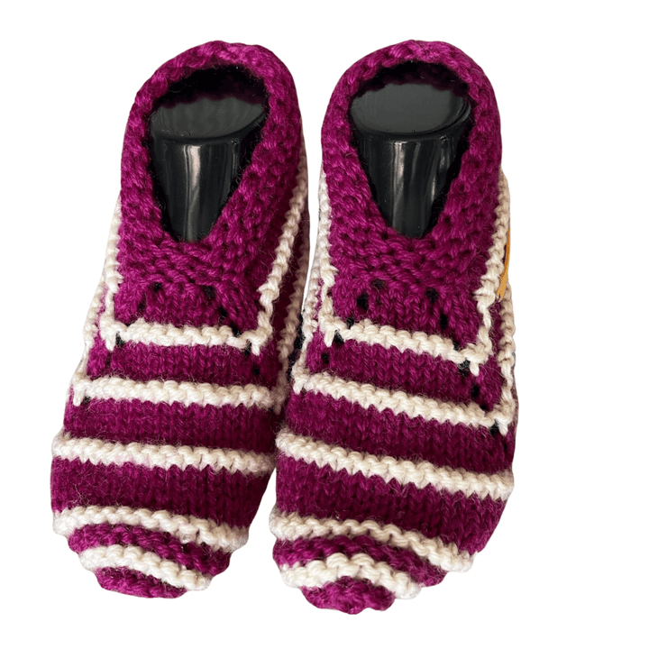 handmade cosy socks | knitted cashmere socks UK | ethical slipper socks | luxury lounge socks | warm winter bed socks
