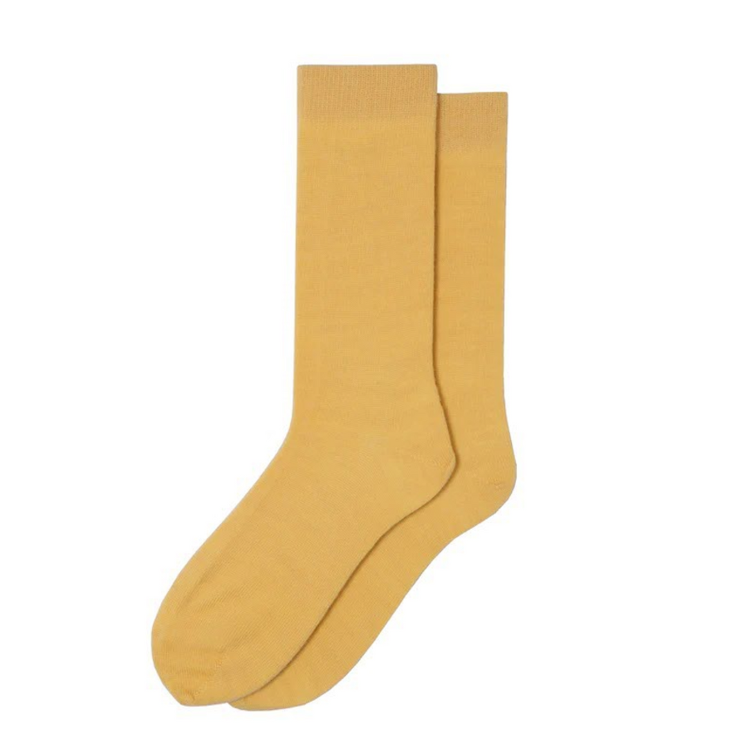  Bold Yellow Merino Socks