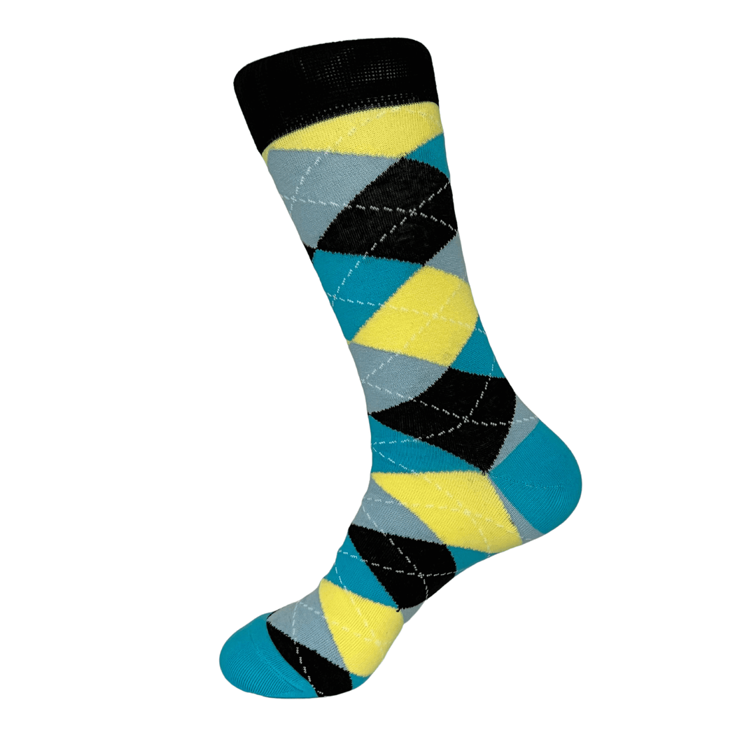 Argyle Design Socks | Sock Geeks| Wedding Socks | Chic Contrast
