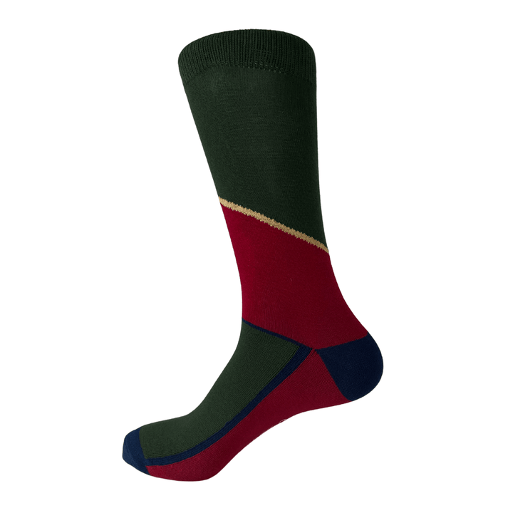 color block design | sock geeks | maroon socks