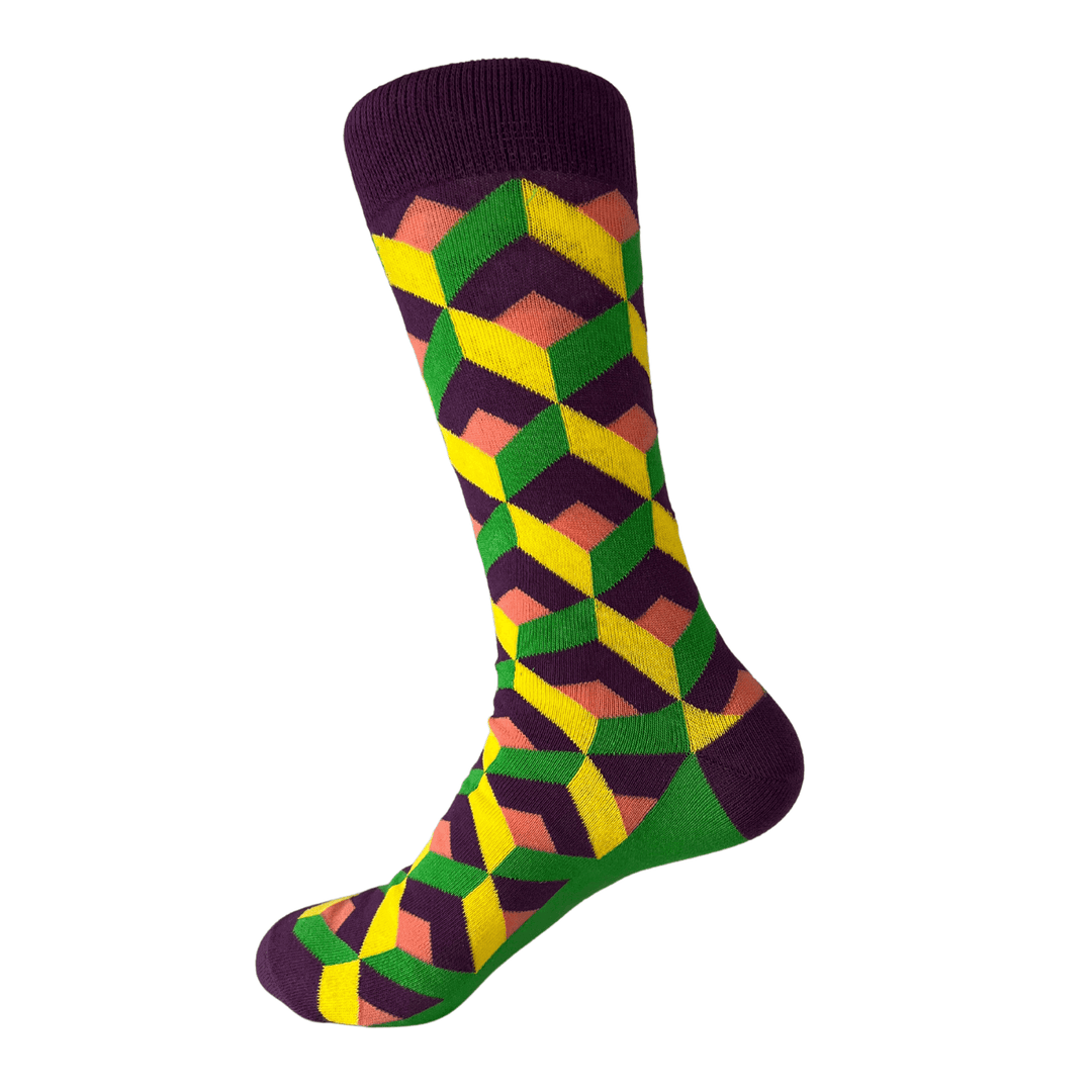 Vibrant patterns | Unique designs | Colorful socks | Kaleidoscope-inspired | Eye-catching footwear