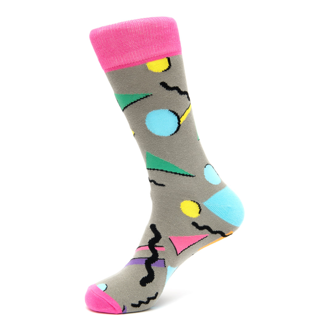 Retro socks |  Sock Geeks | funky socks | vibrant designs | bold patterns 80s 90s socks| colourful styles