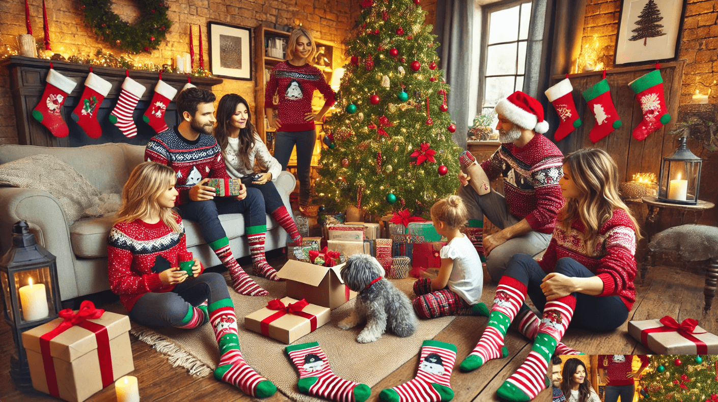 festive holiday socks | Santa letter tips | Sock Geeks Christmas