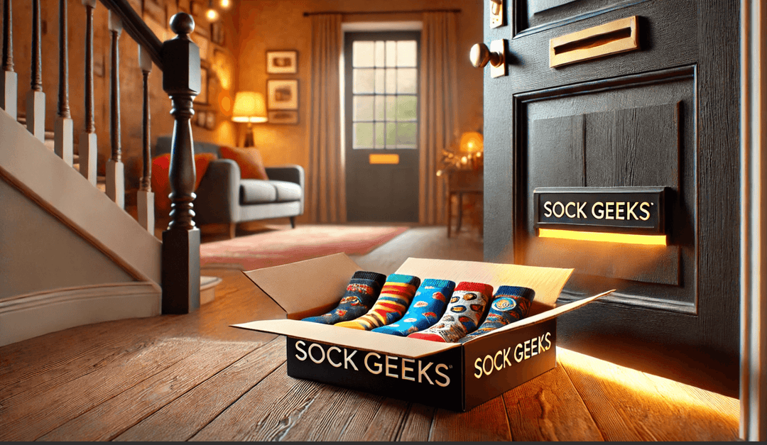 Sock Geeks | letterbox socks | personalized gift | unique socks | gift box | thoughtful present | practical gift | doorstep delivery | customized socks