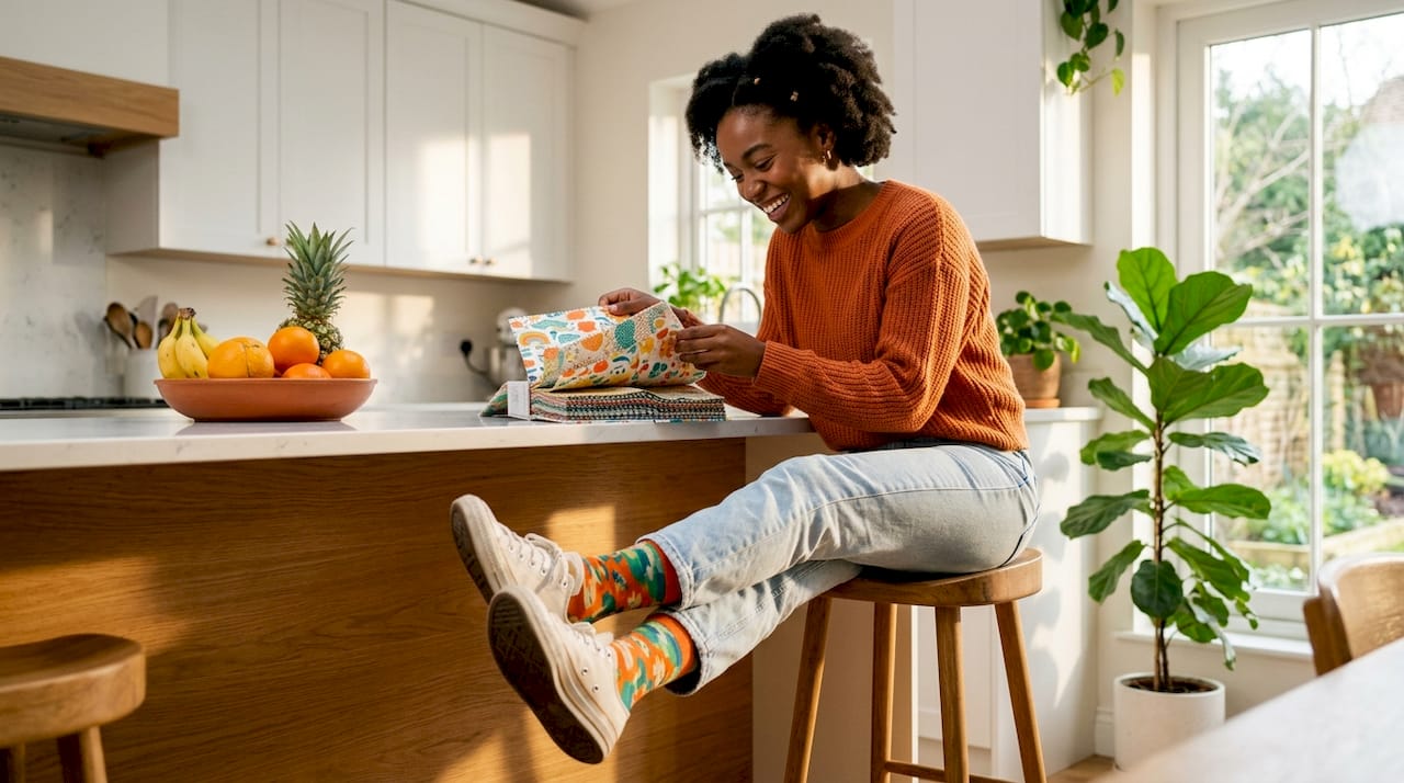 Colorful statement socks
