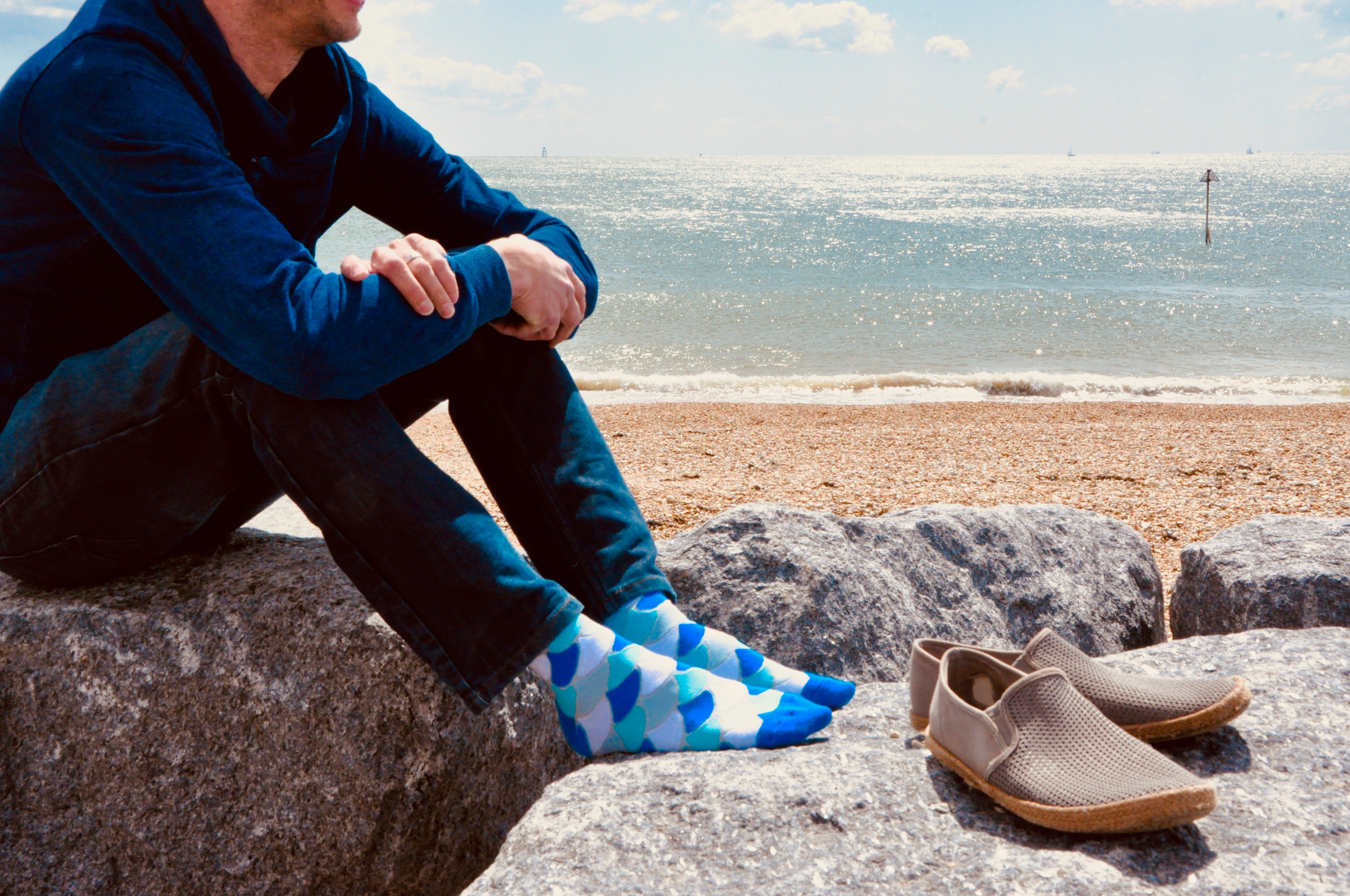 Blue socks