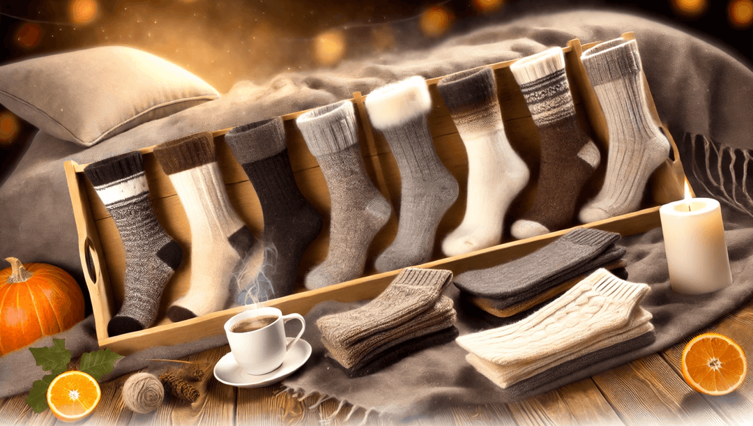 luxury socks | alpaca wool socks | cosy winter socks | fleece-lined socks