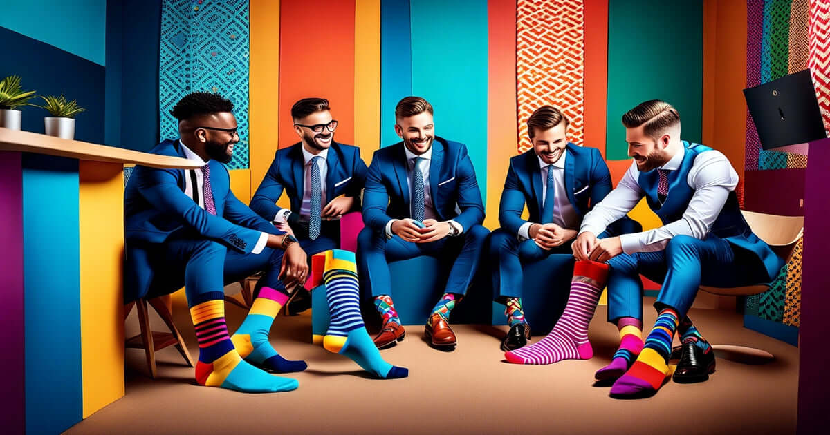 sock subscription | professional banking attire | quality accessories | patterned dress socks | wardrobe essentials | convenience | personal branding