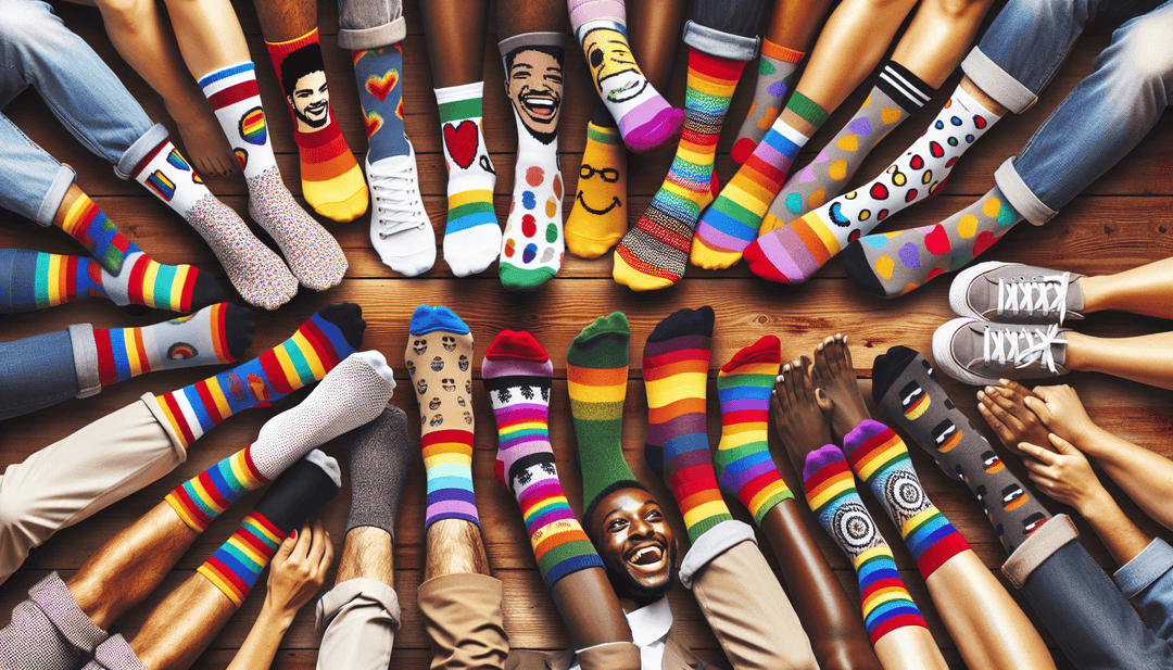 Pride socks | Sock Geeks | gay pride socks | bi pride socks | LGBTQ+ fashion | parade socks | everyday pride socks | inclusive fashion | colorful socks