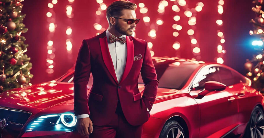 Christmas party outfits | smart casual attire | festive accessories | bold patterns | formal wear | seasonal trends | men's grooming tips