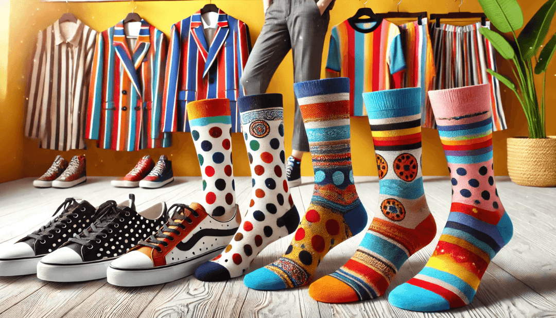 Colorful Socks | Patterned Socks | Sock Fashion | Whimsical Sock Designs | Trendy Accessories | Playful Footwear