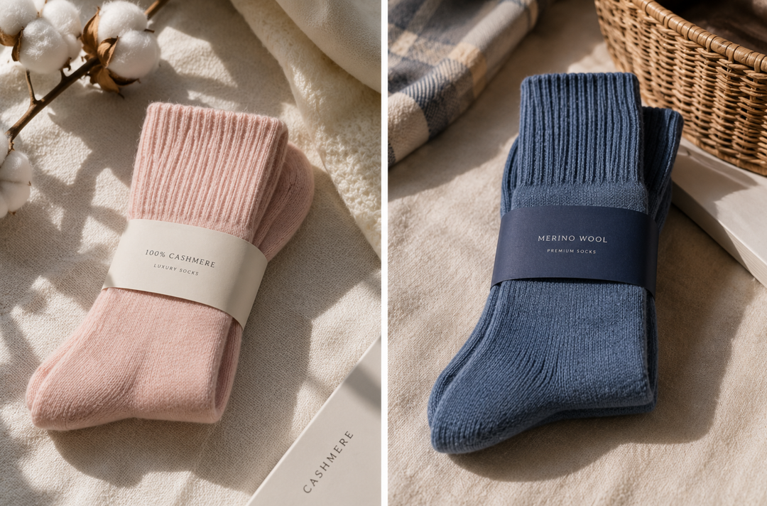 Cashmere vs Merino Wool Socks