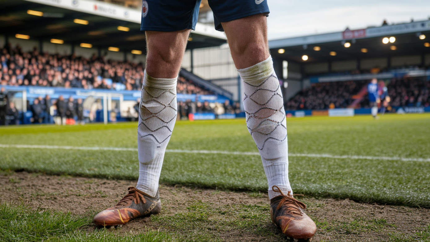  Footballers Cut Holes in Their Socks