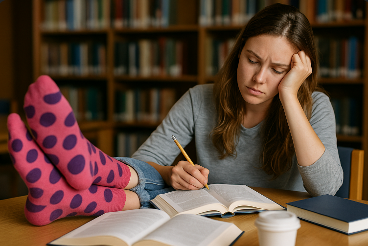 lucky socks | exam stress | student rituals | study habits | test anxiety