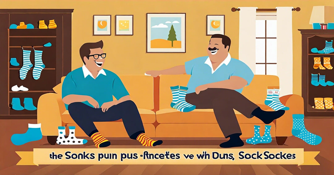 funny dad jokes | socks | hilarious | puns | sock holes | mismatched pairs | quirky patterns | cosy socks | lion tamer | socks with sandals 