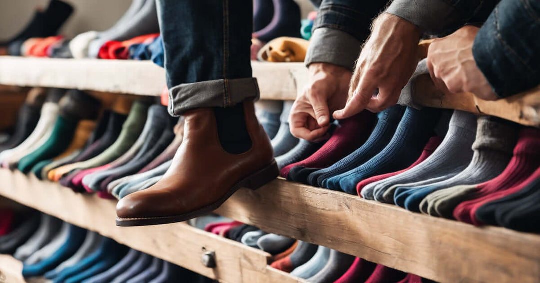 Chelsea boots | men's fashion | sock length | quality materials | seasonal styling | coordinating colours | patterns and prints