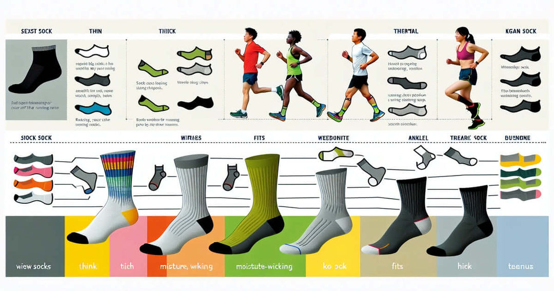 running socks | moisture-wicking | Merino wool | ankle socks | cushioning | anti-blister technology | compression socks