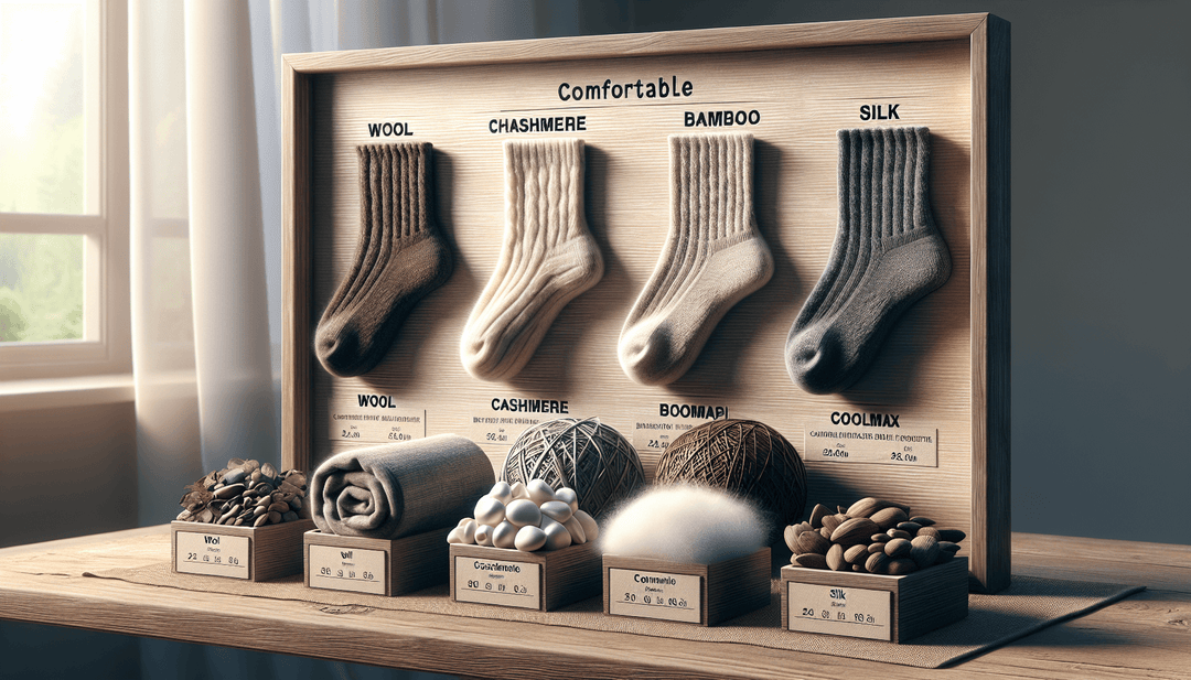 comfortable socks | Sock Geeks | cotton socks | merino wool | bamboo socks | synthetic blends | luxury silk socks