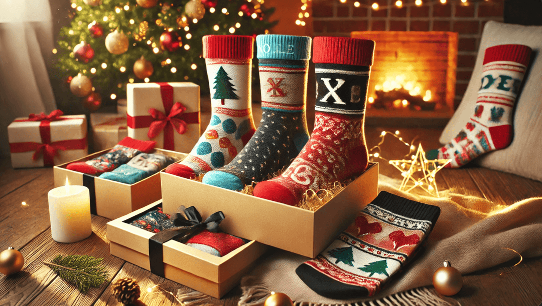 personalised socks | thoughtful gift | festive gifting | stylish socks l Secret Santa Socks