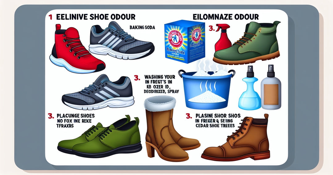 Bacteria | Fungi | Sweat | Moisture | Shoe odour | Baking soda | Vinegar solution | Cedarwood insoles | Essential oils | Foot hygiene