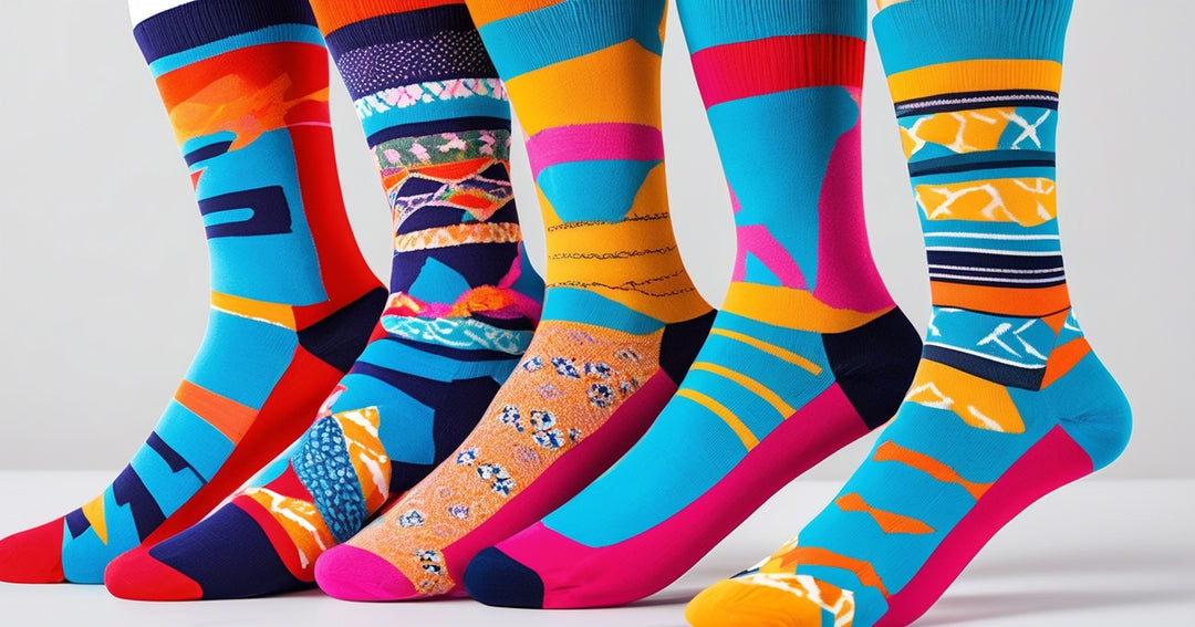Funky Socks for Men l Retro-inspired Patterns | Bold Geometric Designs | Quirky Food-themed Prints | Vibrant Abstract Artwork | Playful Animal Motifs 