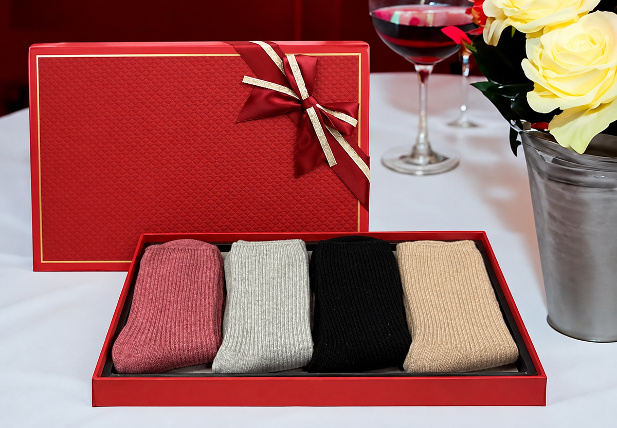 Pure Cashmere Socks In a Gift Box