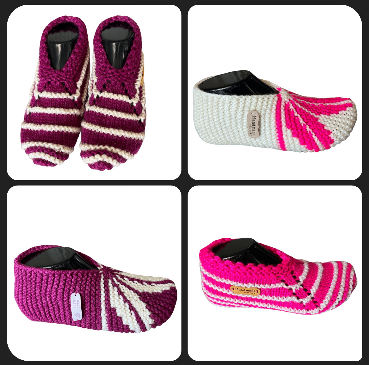 handmade cosy socks | knitted cashmere socks UK | ethical slipper socks | luxury lounge socks | warm winter bed socks