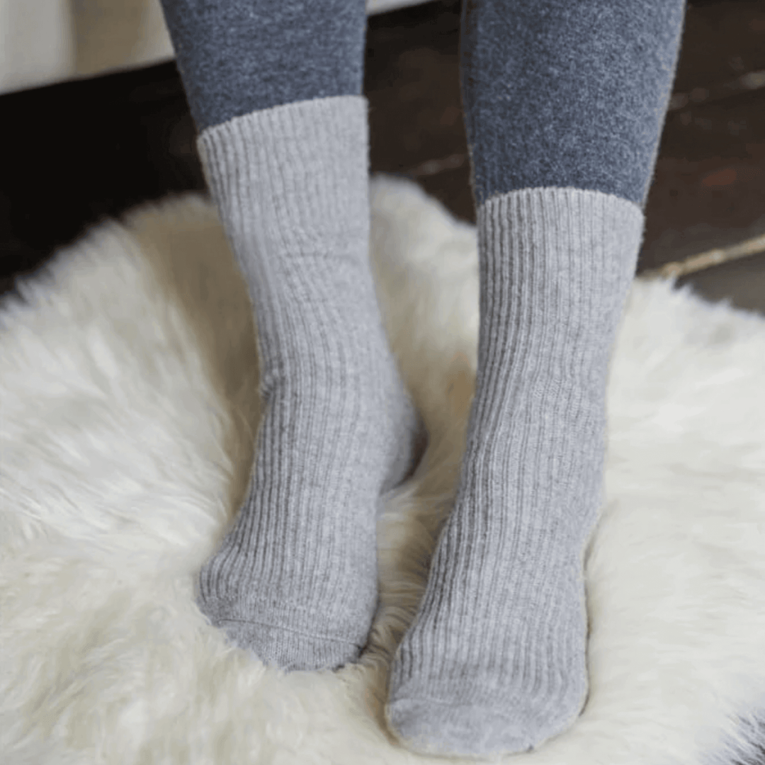 grey cashmere socks | cashmere gift idea | elegant sock gift | soft cashmere socks | Sock Geeks