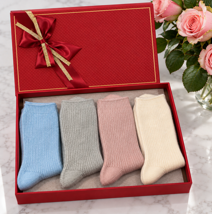 Cashmere Socks Gift Set for Women