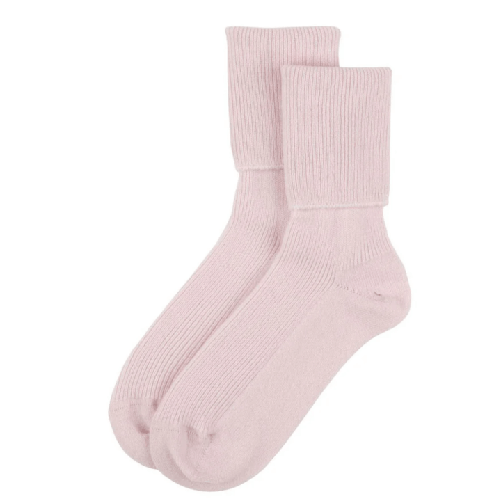 Pure cashmere socks l pink socks l luxury cashmere sokcs