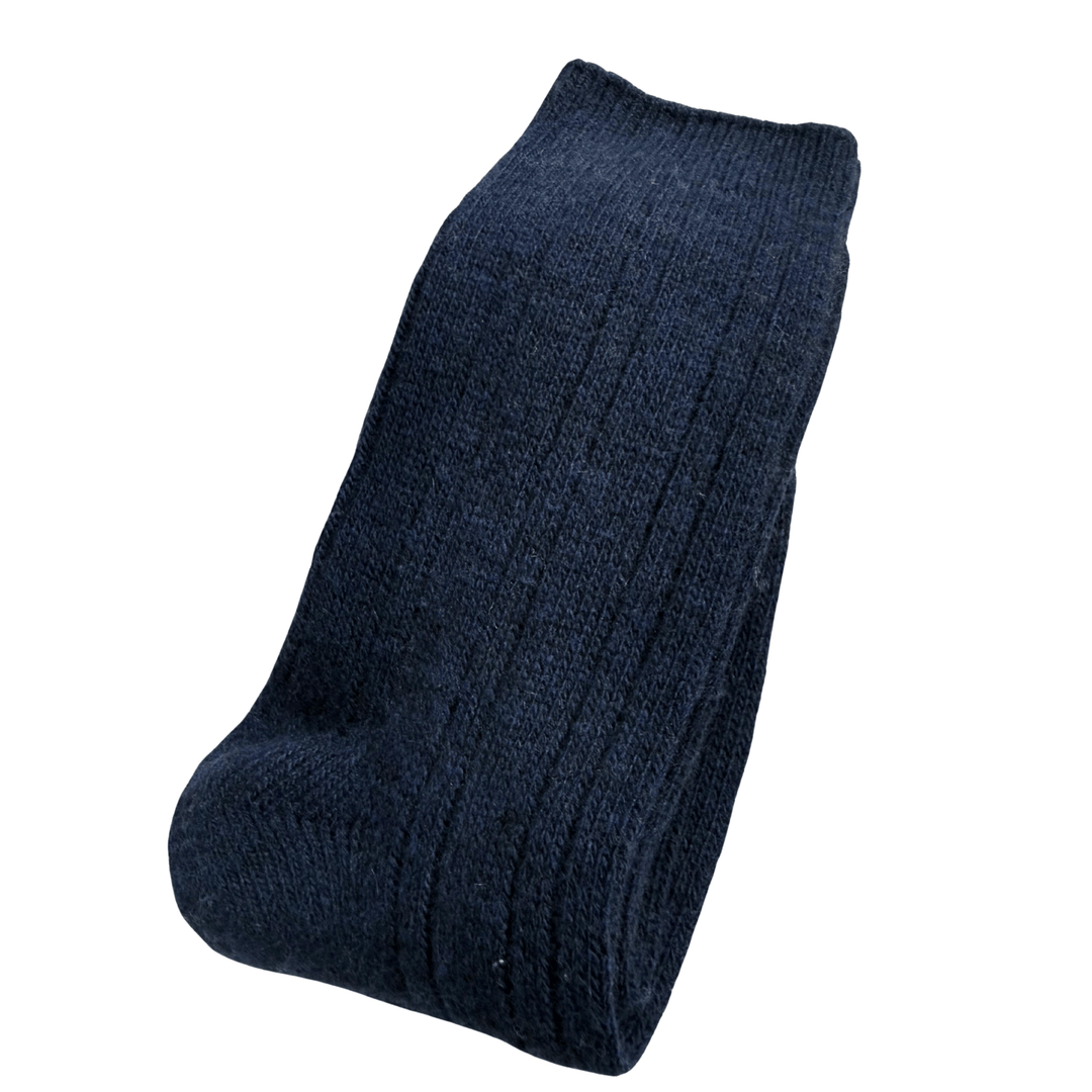 Navy Cashmere socks l  men’s cosy socks | cashmere wool blend socks | hand wash cashmere socks | sock geeks