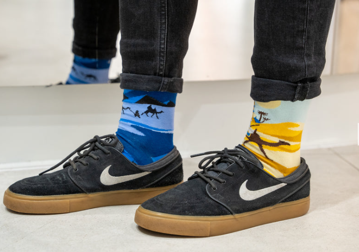 novelty socks UK | landscape socks | colourful socks UK