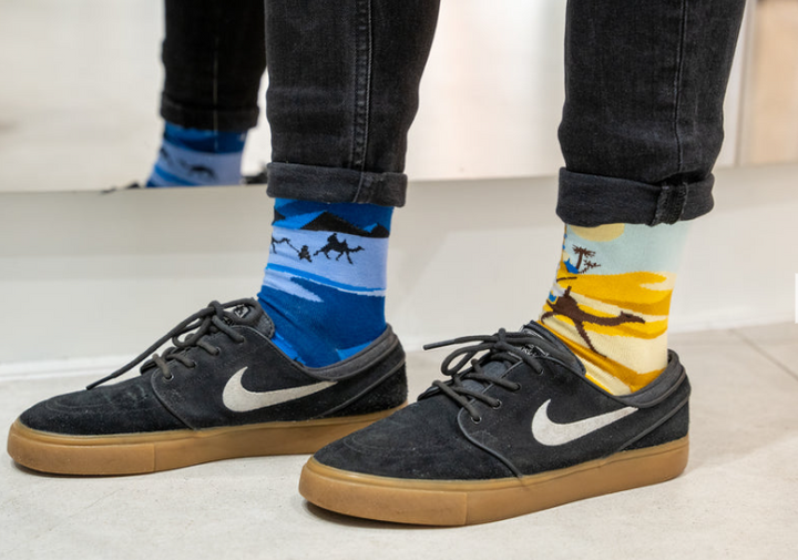 novelty socks UK | landscape socks | colourful socks UK