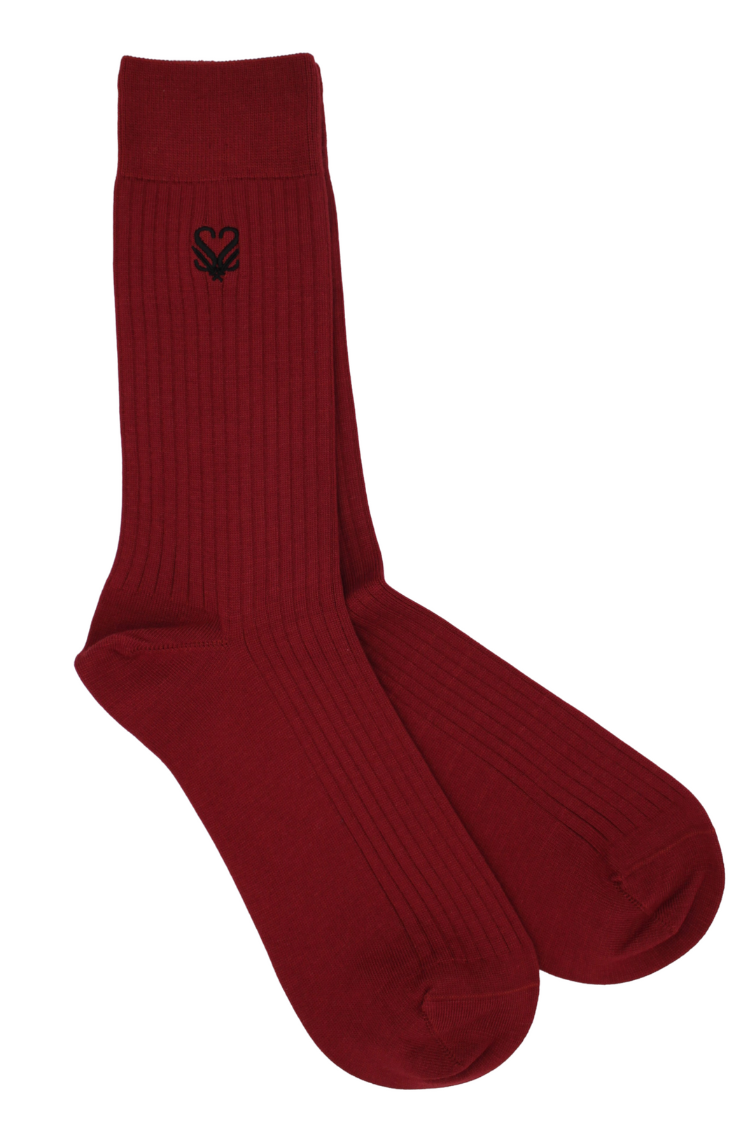 luxury red bamboo socks | burgundy men’s socks | premium ribbed socks | sock geeks