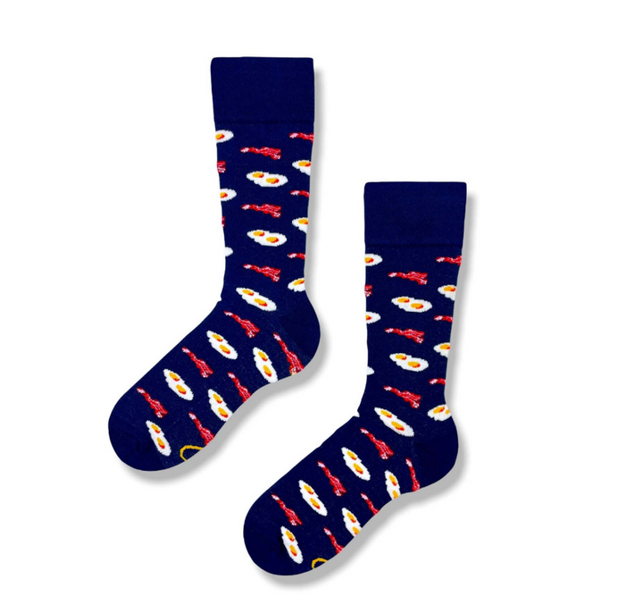 odd socks UK | mismatched socks | breakfast socks UK | bacon socks | egg socks