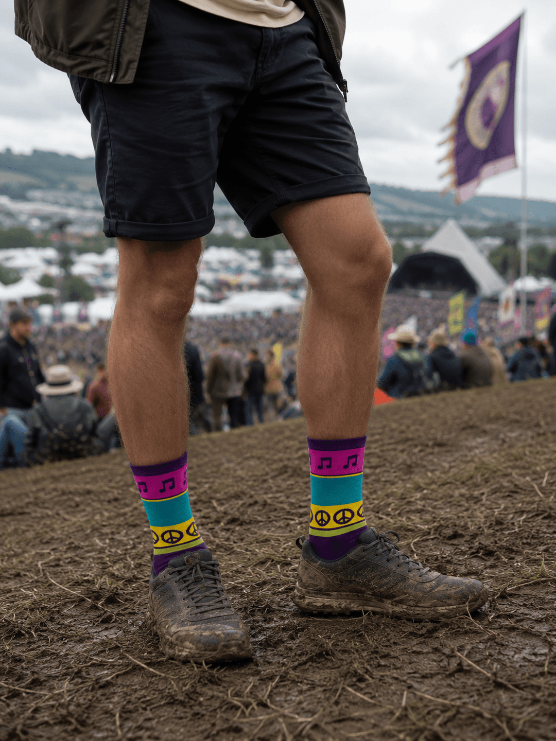 colourful novelty socks | concert socks | festival fashion socks | festival matching sOCKS