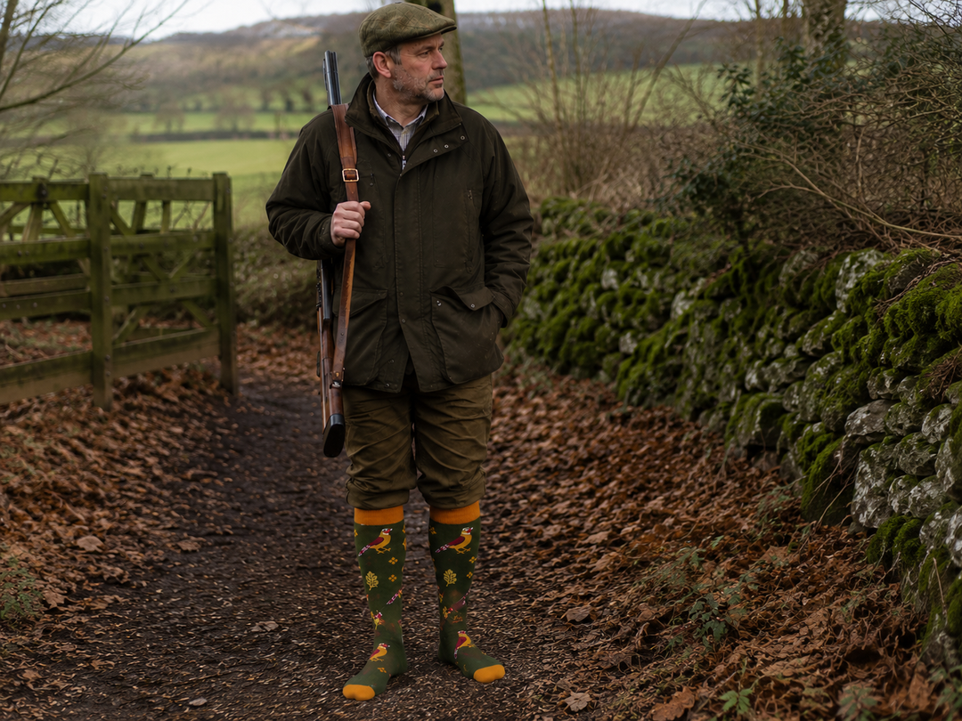 &nbsp;woodland socks | men's cotton socks | ladies cotton socks | wildlife novelty socks | country estate socks | Sock Geeks countryside socks