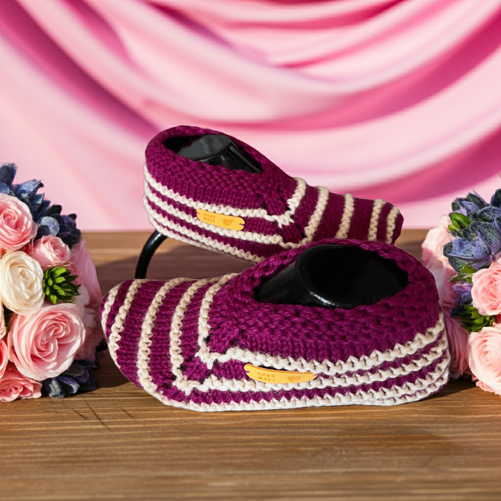 Ethical knitted slipper socks | Handmade cashmere slippers | Wool alpaca bed socks 