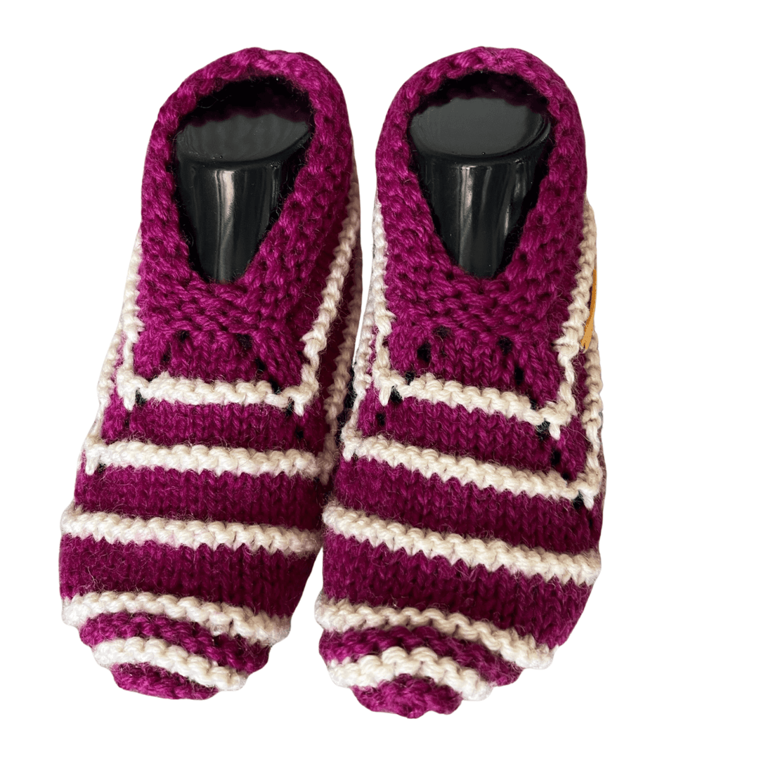 handmade cosy socks | knitted cashmere socks UK | ethical slipper socks | luxury lounge socks | warm winter bed socks