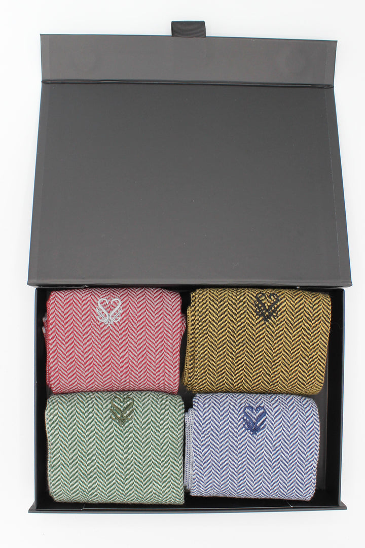 luxury bamboo socks in a premium gift box