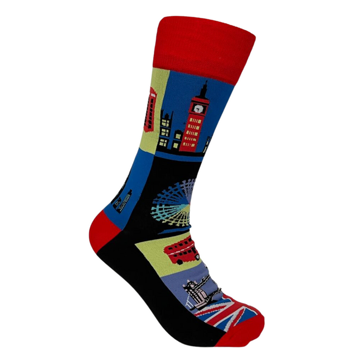 High-Quality London Socks  Jack Union Flag  British Landmarks  Stylish Design