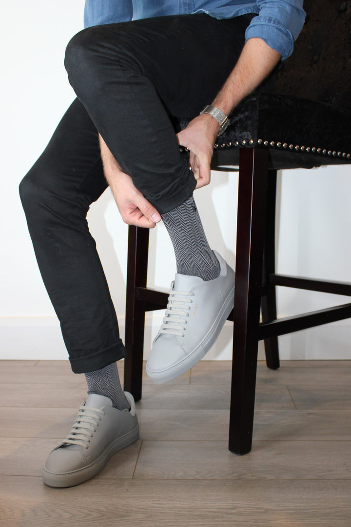 smart casual socks men | elegant patterned socks | premium men’s accessories | moisture-wicking bamboo socks | Sock Geeks herringbone collection