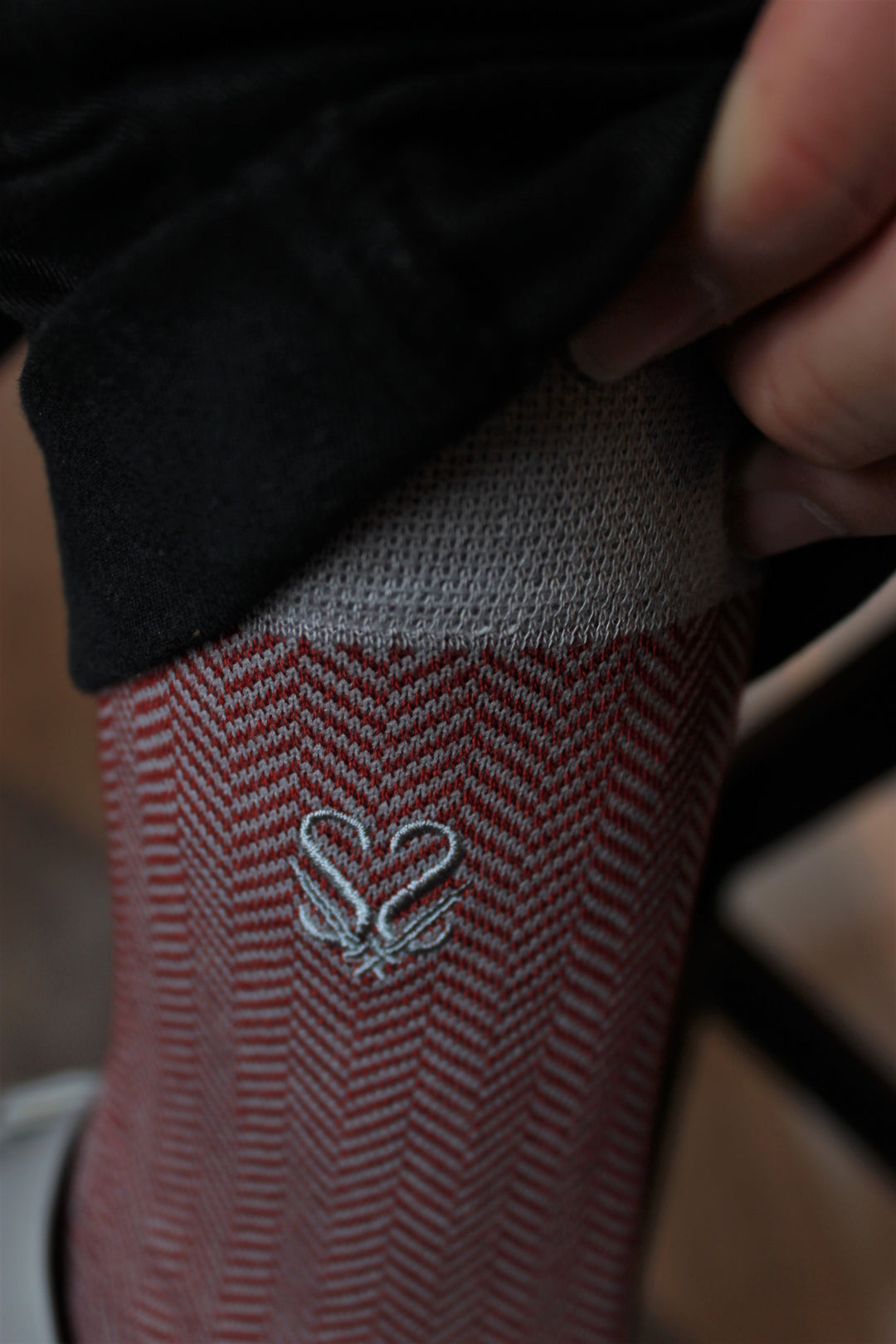 men’s red herringbone socks | breathable bamboo socks men | stylish red socks | Fathers day Gifts