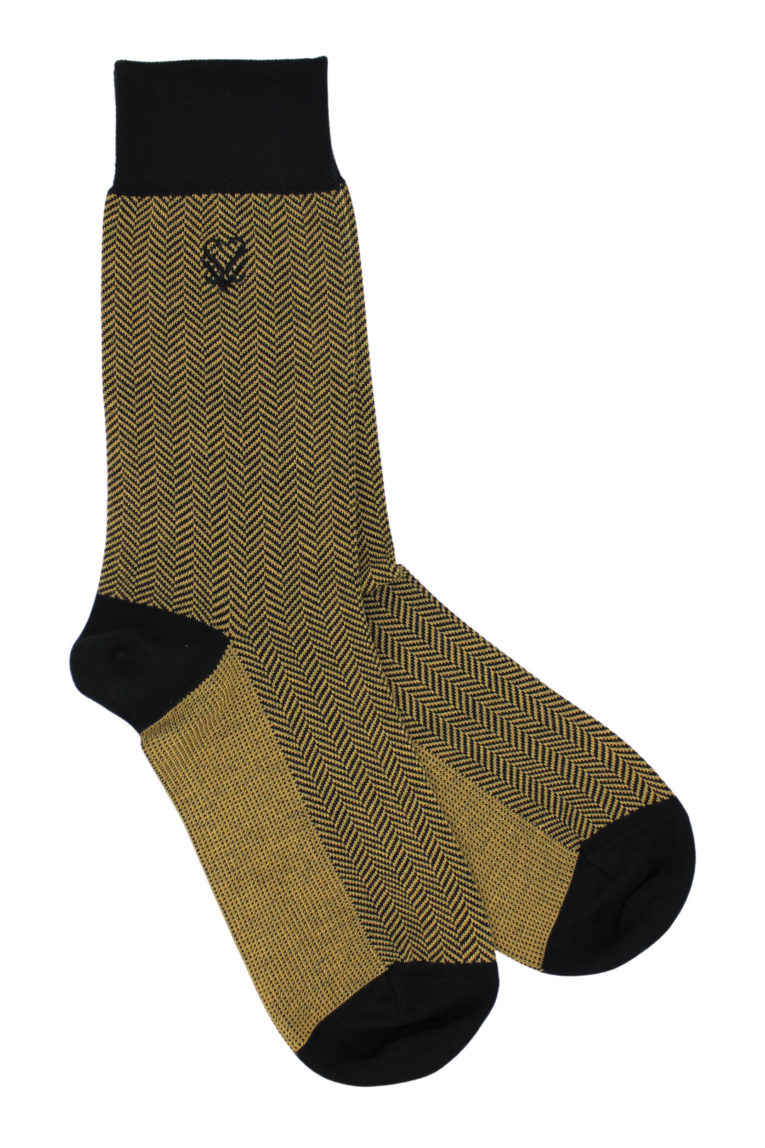 rich mustard bamboo socks | luxury yellow bamboo socks | herringbone bamboo socks men | pantherella socks
