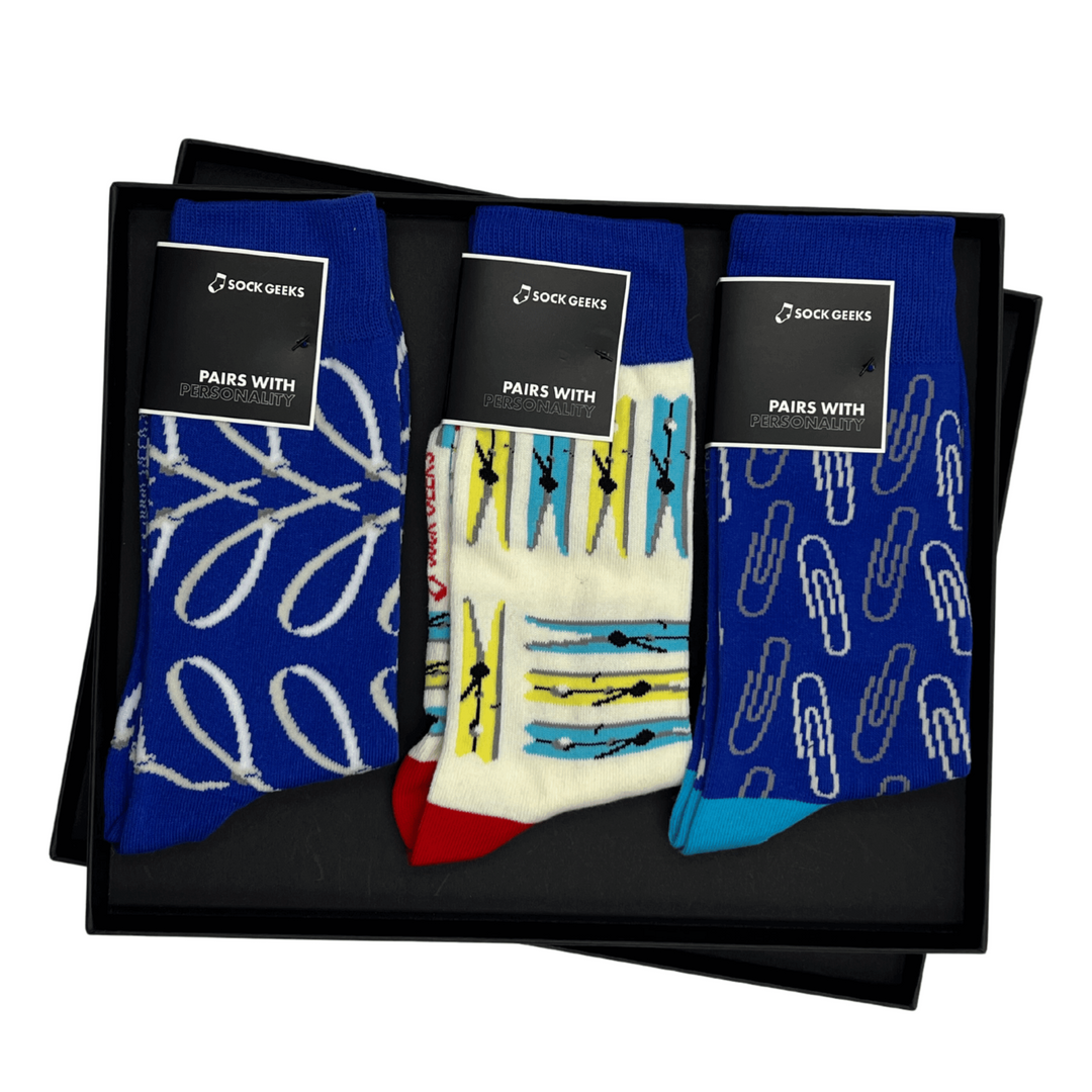 Luxury Gift Socks Multipack | 3 Pairs Luxury Sock Gift Box | Sock Geeks