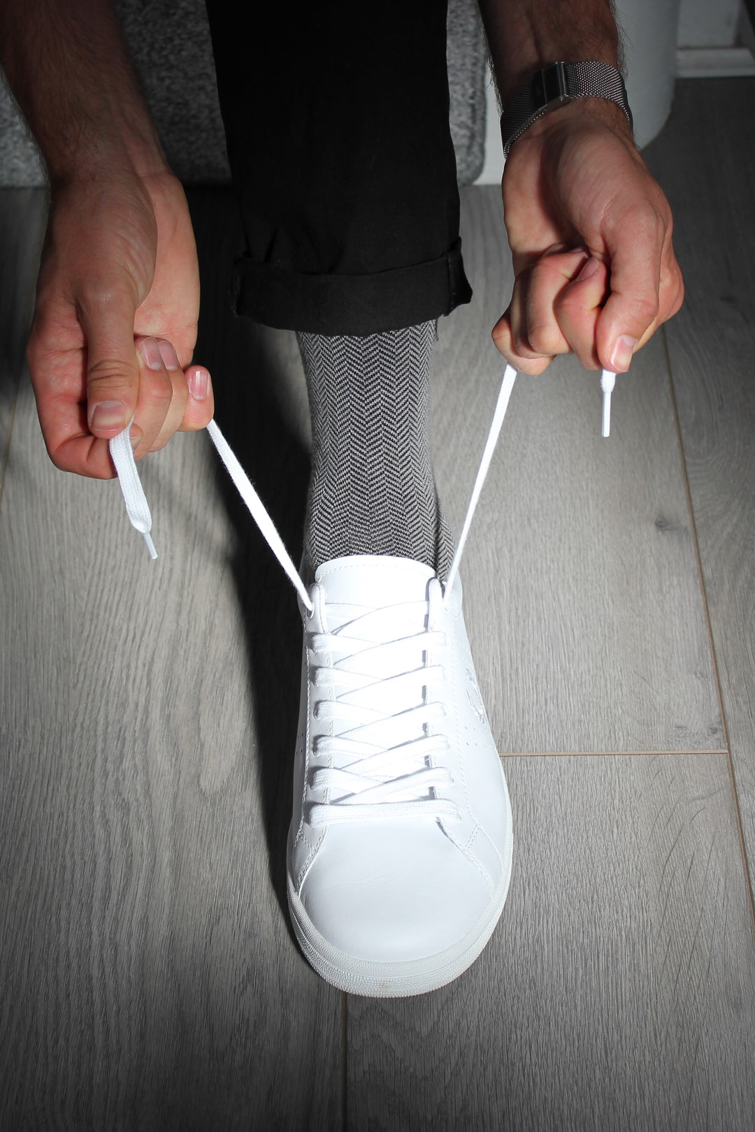 soft bamboo men’s socks | luxury mid-calf socks | stylish grey men’s socks | sustainable bamboo socks | gift for men