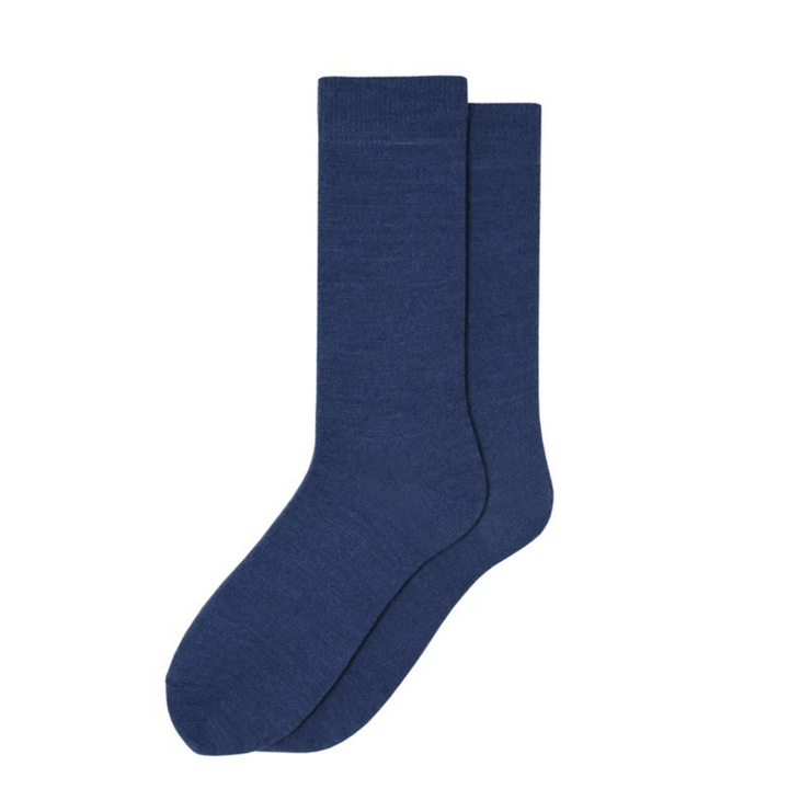 Merino Wool Socks, Blue